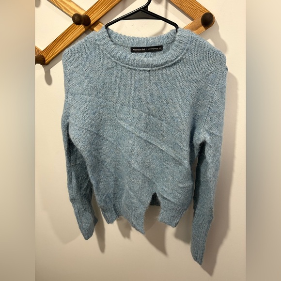 ANDERSSON BELL Roya Alpaca Puff Sleeve Sweater - Sky Blue - Picture 7 of 13
